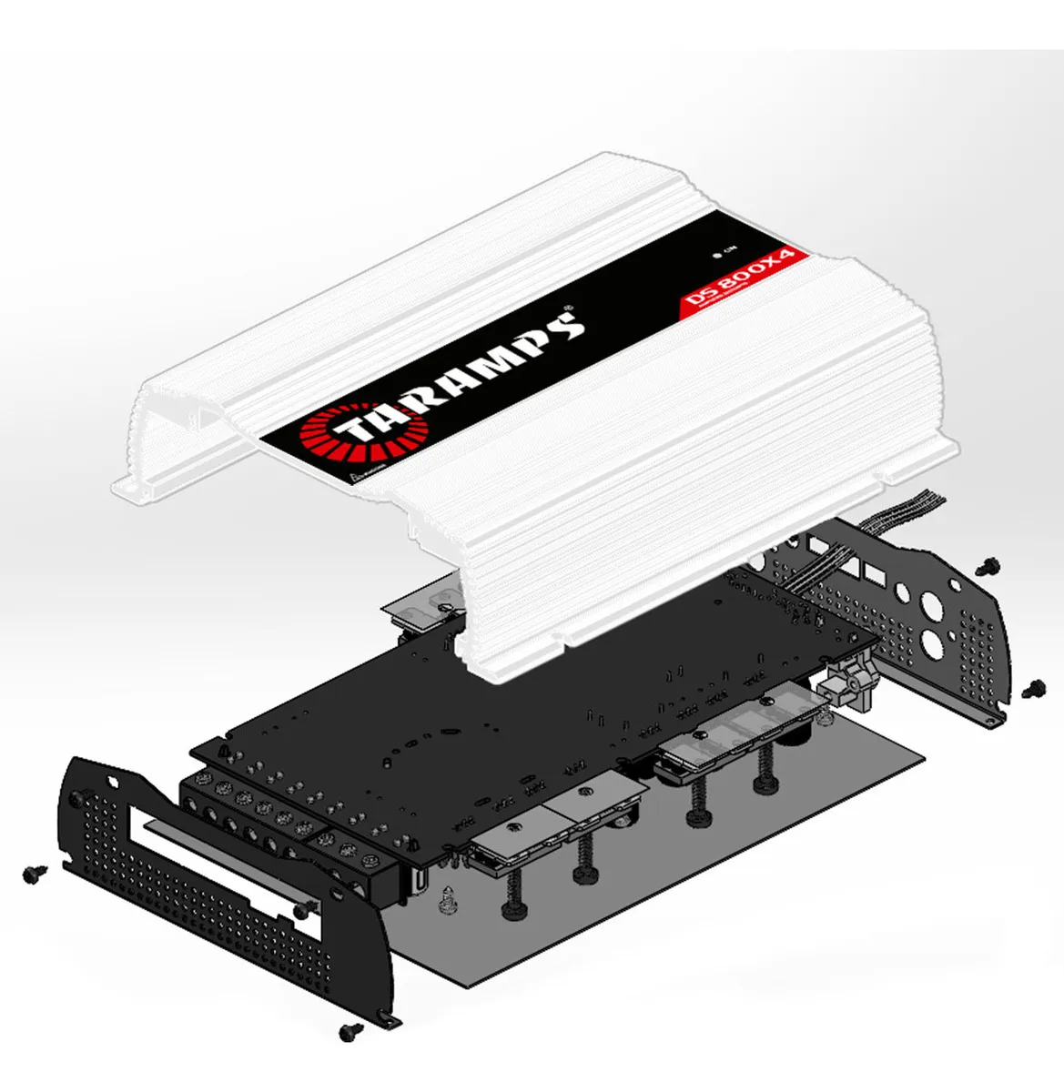 Modulo Amplificador Taramps DS 800x4 2 Ohms Classe D 4 Canais 800w rms Potencia Som Automotivo 2x400w rms 4 Ohms Bridge Entrada RCA FIO Hpf Lpf Full Range Carro Camionete Picapes SUV Caixa Bob - Imagem 9