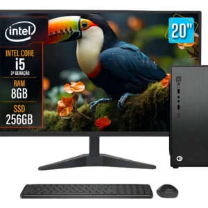 Computador Completo 2Eletro Speed Intel Core i5, 8GB RAM, SSD 256GB, Bivolt, Monitor 20" LED - CD2E-0110SP