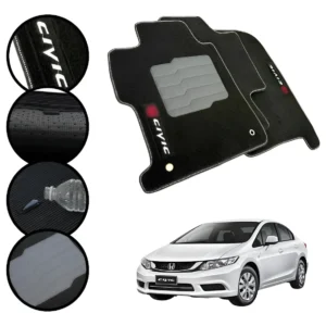 Jogo Tapete Carpete Premium Para Honda New Civic 2012 A 2016