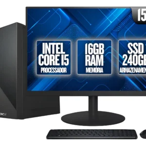 Computador Completo 2eletro Office Fácil Intel Core I5, 16gb Ram, Ssd 240gb, Monitor Led 15.4 - Cdf-0101of