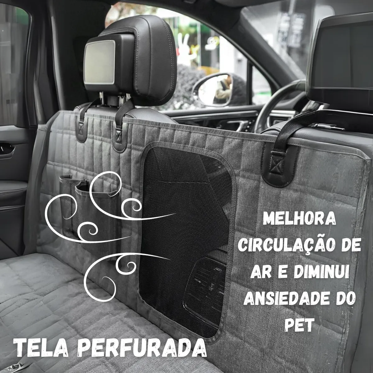 Capa Protetora Premium Impermeável Banco Carro Pet Cão Gato - Imagem 5
