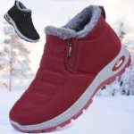 Botas de neve de lã quente, solas antiderrapantes, botas macias e confortáveis